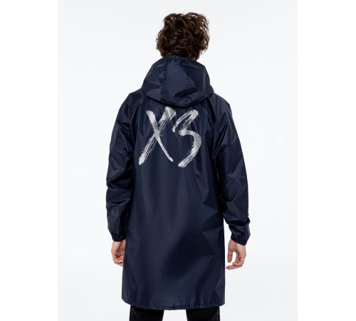 Дождевик «ХЗ», темно-синий с серебристым