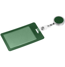 Чехол для пропуска с ретрактором Devon, темно-зеленый
