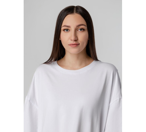 Футболка унисекс оверсайз Crosstown, белая