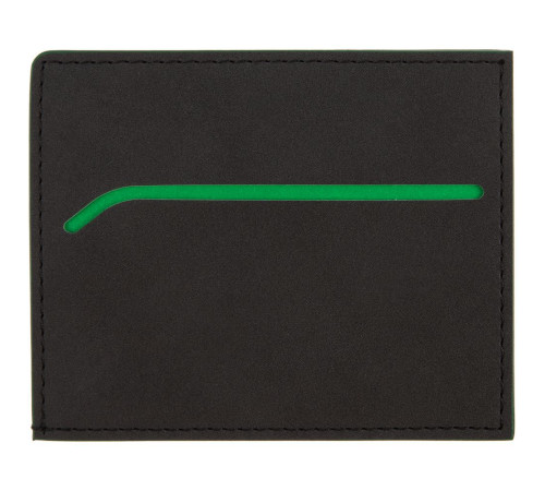 Картхолдер Multimo, черный с зеленым