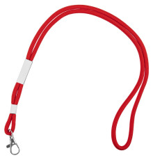 Шнурок для бейджа Tube Metal, красный