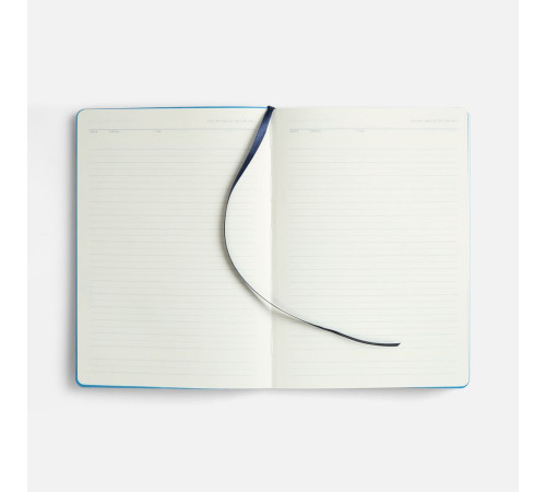 Ежедневник Doppio, недатированный, синий с голубым