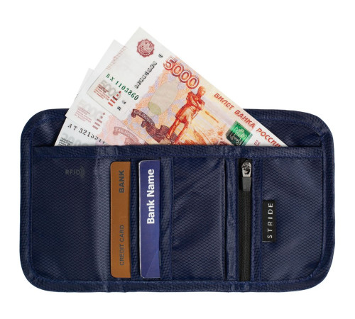Кошелек Torren с RFID-защитой, синий