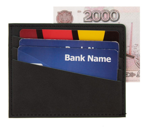 Картхолдер Multimo, черный с зеленым