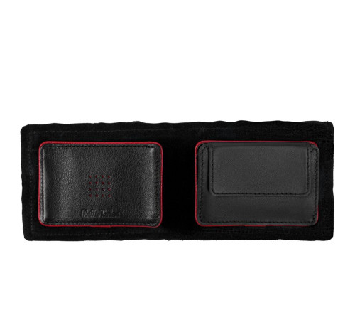 Кошелек Partinico, черный с красным