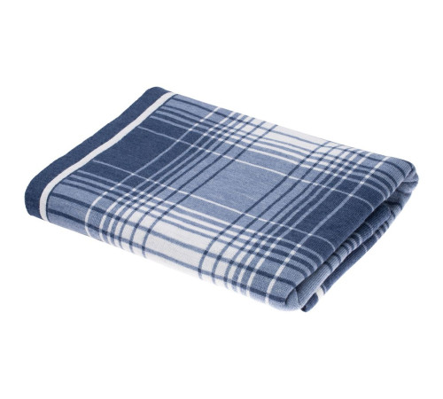 Плед Duotone, синий с белым