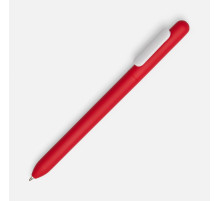 Ручка шариковая Swiper Soft Touch, красная с белым