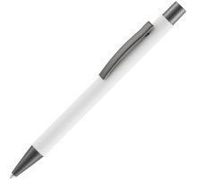 Ручка шариковая Atento Soft Touch, белая