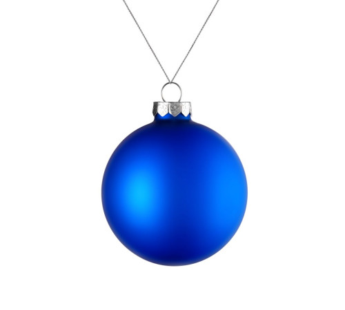 Оформительский шар Finery, 8 см, матовый синий