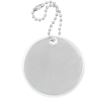 Светоотражатель Spare Care, круг, серебристый