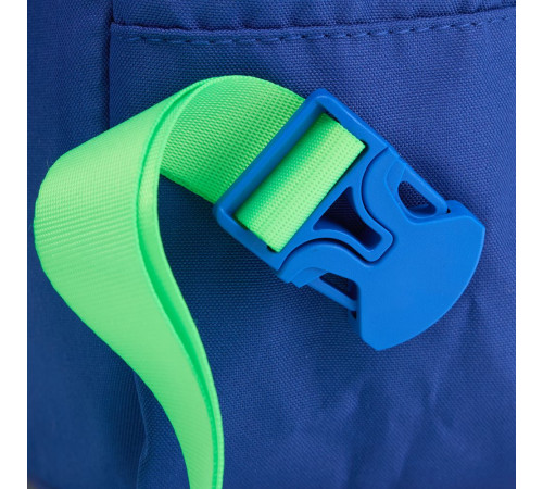 Рюкзак B2, синий с зелеными стропами