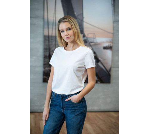 Футболка женская Ladies American U, белая