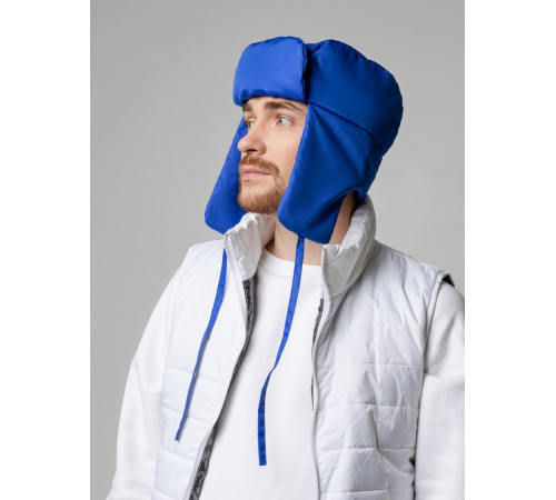 Шапка-ушанка Shelter, ярко-синяя