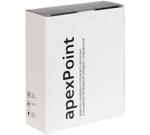 Станция для беспроводной зарядки с подсветкой apexPoint, черная