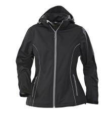 Куртка софтшелл женская Hang Gliding, черная