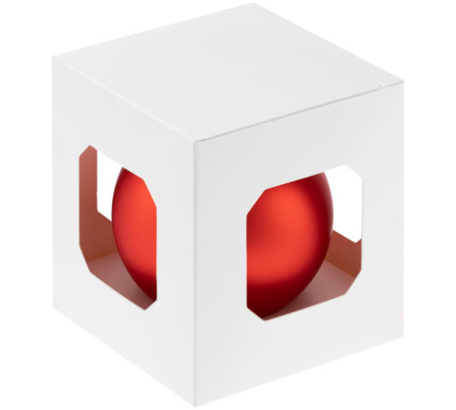 Елочный шар Finery Matt, 8 см, матовый красный