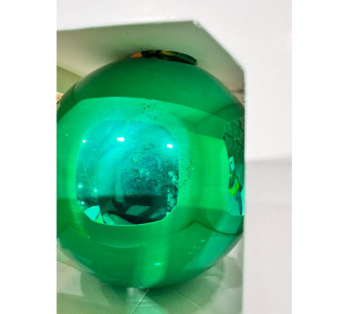 Оформительский шар Finery, 10 см, глянцевый зеленый