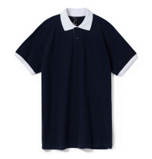 Рубашка поло Prince 190, темно-синяя с белым