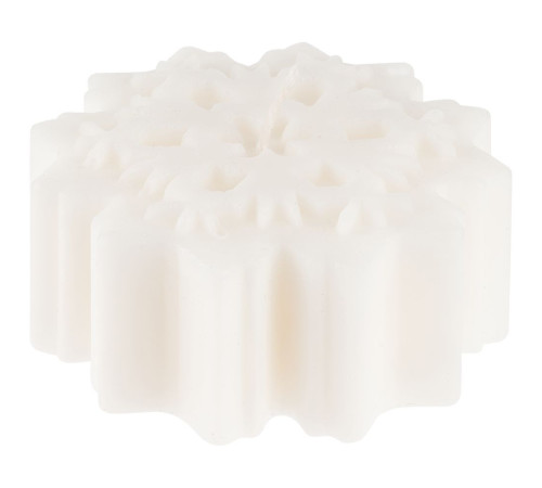 Свеча Snowflame 3, белая, 8 см