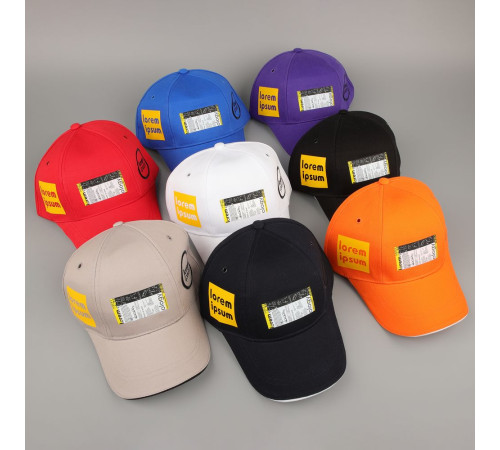 Бейсболка Canopy, черная с белым кантом