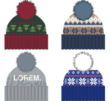 Шапка Joyful на заказ, полушерсть