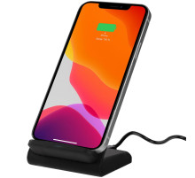 Беспроводное зарядное устройство с быстрой зарядкой Overtop, черное