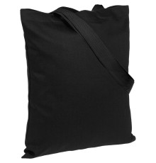 Холщовая сумка BrighTone, черная с черными ручками