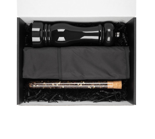 Набор Gambit с мельницей и фартуком, черный