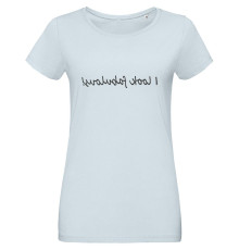 Футболка женская I Look Fabulous, голубая