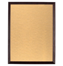 Плакетка Plaque, большая, вишня с золотистой пластиной