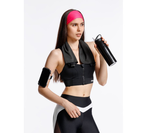 Охлаждающее полотенце Narvik в силиконовом чехле, черное