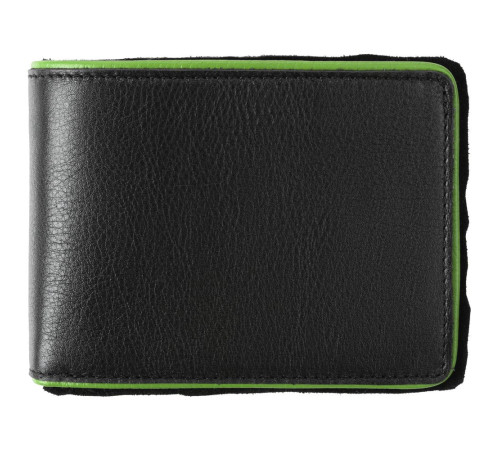 Кошелек Partinico, черный с зеленым