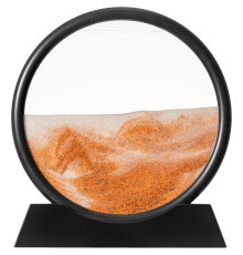 Песочная картина-антистресс Pleasantville, черная с оранжевым