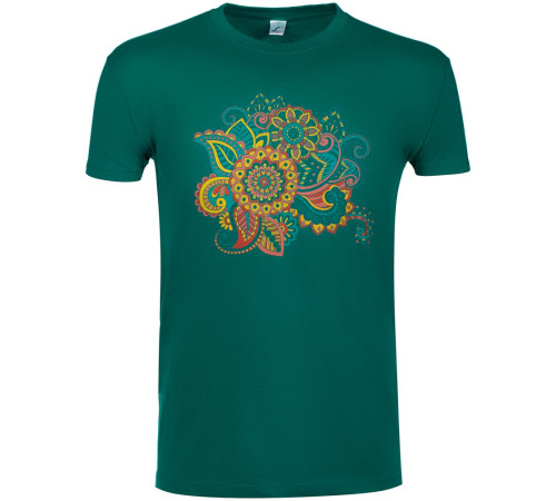 Футболка «Узор», зеленая