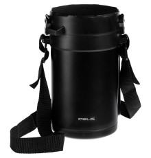 Термос для еды Jiayi в термочехле, черный