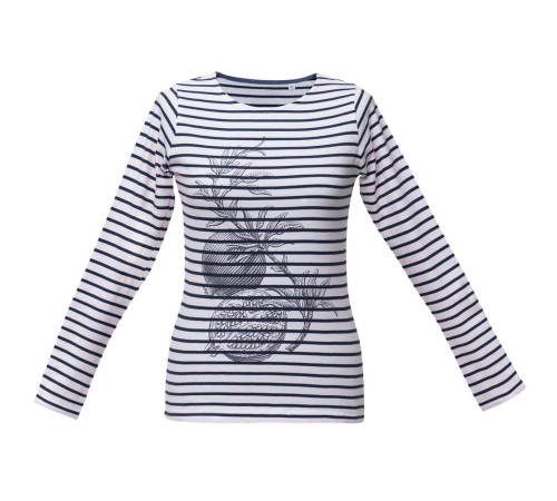 Футболка женская Grand Granat, белая с синим