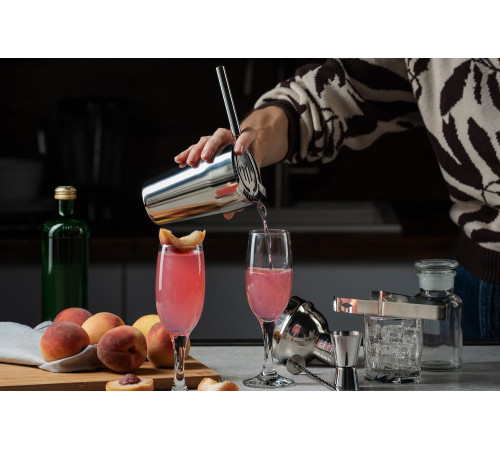 Набор для приготовления коктейлей Troubleshooter, серебристый