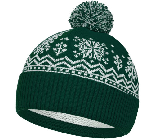 Шапка Elnik, зеленая с молочно-белым