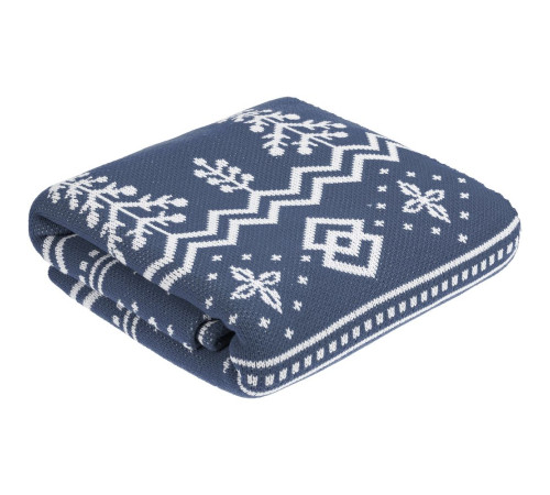 Плед Elnik, серый с молочно-белым