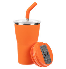 Термостакан Sapporo без логотипа, оранжевый