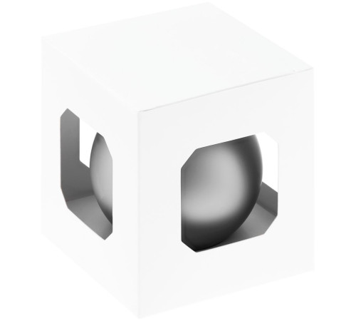 Оформительский шар Finery, 8 см, матовый серебристый