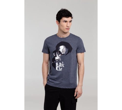 Футболка «Меламед. Nick Cave», темно-синий меланж