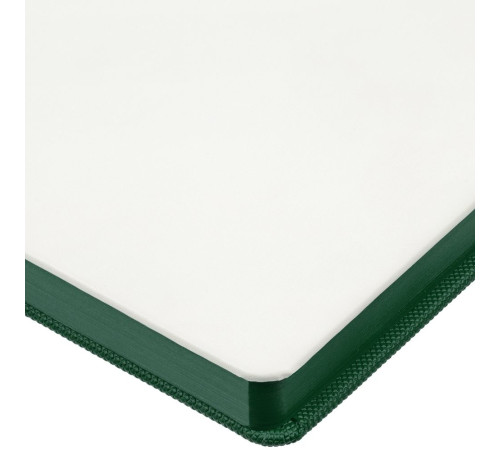 Ежедневник Duplex, недатированный, белый с зеленым