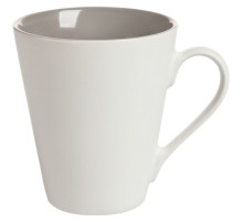 Кружка New Bell матовая, белая с серым