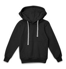 Толстовка с капюшоном детская Kirenga Kids, черная