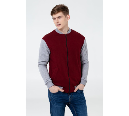 Бомбер College, бордовый