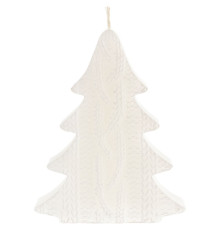 Свеча Kniteam, елка, белая