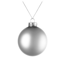 Оформительский шар Finery, 8 см, матовый серебристый