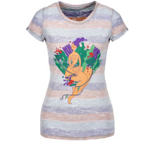 Футболка женская «Амазонка» двусторонняя, оранжевая с фиолетовым