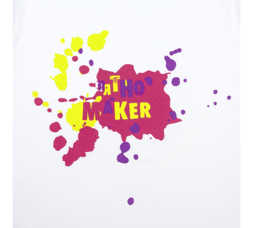 Футболка детская «Пятно Maker», белая